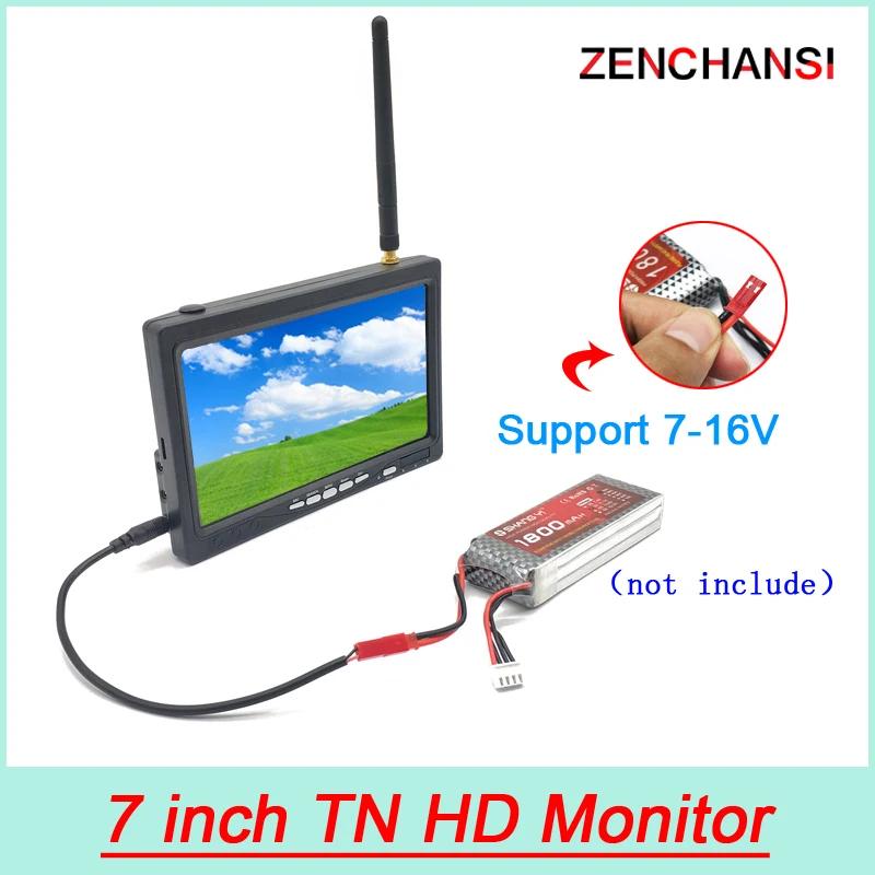 5.8G 48CH 7 ġ TN HD 1024*600 TFT LCD ȭ fpv   DC7-16V ͸ RC Lancher ۽ű RC 